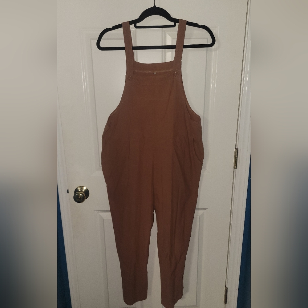 Cotton Linen Boutique overalls, size large